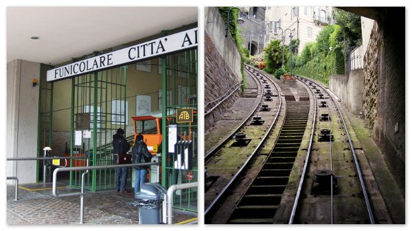 O funiculare de Bergamo