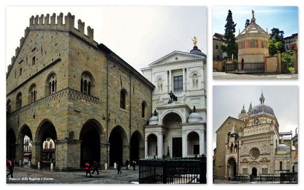 A beleza do centro histórico de Bergamo, na Itália