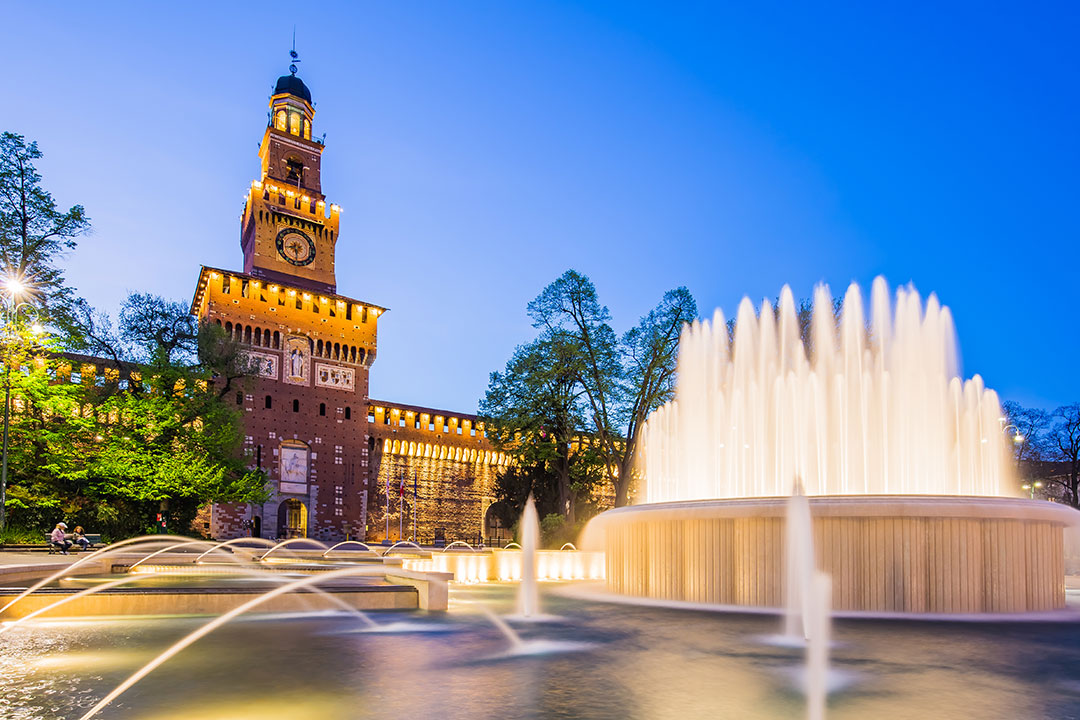 O Castello Sforzesco em Milão
