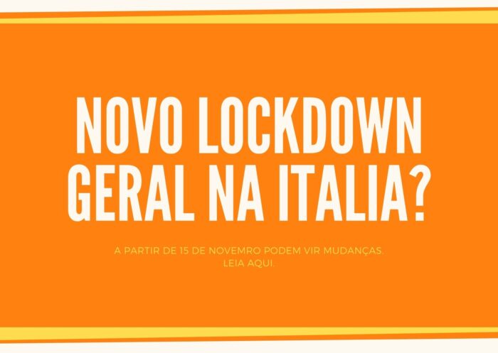 novo lockdown total na Italia
