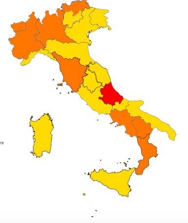 Amarela, laranja ou vermelha? A situação atual dos estados italianos a partir do dia 06/12/2020 1 Schermata 2020 12 06 alle 12.38.04
