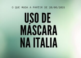 máscara de proteção covid na Italia