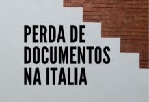 perda de documentos na Italia
