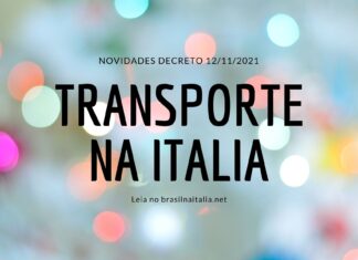novas regras transporte na Italia