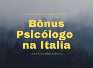 bônus psicólogo na Italia 2022