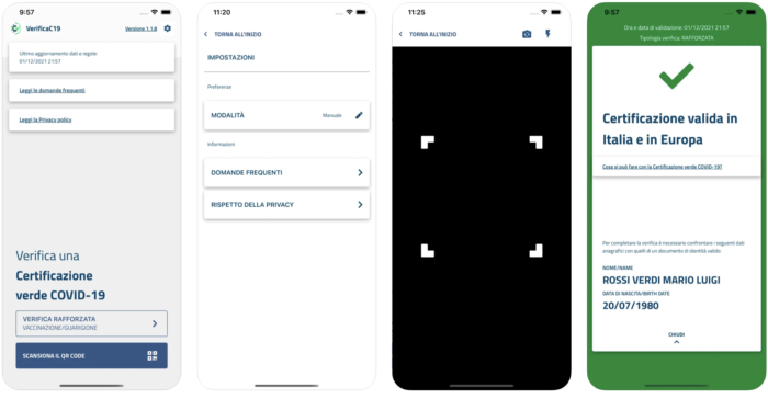 como verificar green pass no celular? Basta usar a app VerificaC19 do Ministero della Salute. Imagem do screenshot da versão para iPhones