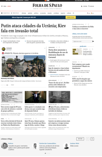 Começou a guerra na Ucrânia 2022. Explosões em Kiev, Putin: "em caso de interferência estrangeira reagiremos imediatamente". Otan: "vamos proteger os aliados". 8 Schermata 2022 02 24 alle 10.39.31