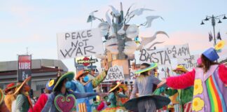 carnaval da paz em Viareggio Italia