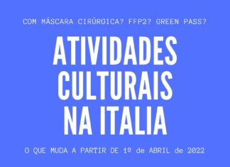 Atividades culturais na Italia a partir de 1º de abril, o que muda