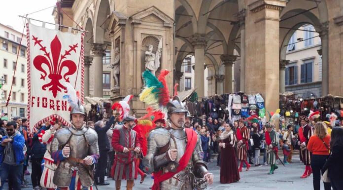 25 de março em Florença, dia do Ano Novo Florentino Ano Novo Fiorentino