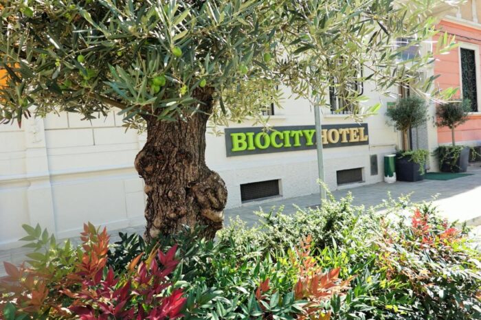 Fachada do Biocity Hotel Milão