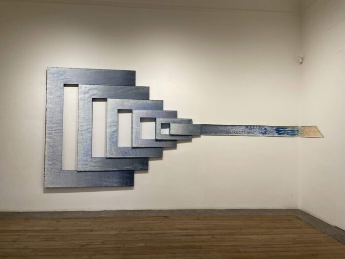 Obra do artista siciliano Michele Cossyro no museu Riso de Palermo