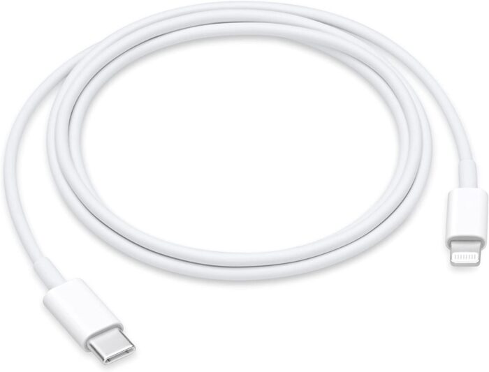 carregador iPhone original - Cabo USB-C a Lightning (1 m)