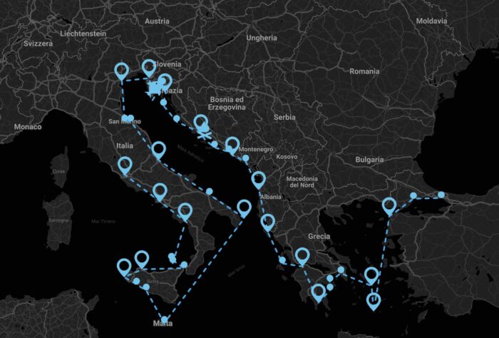 Exemplo de itinerário de 3 meses do MV Narrative 