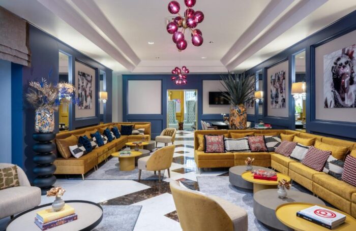 Sala de estar do Leonardo Boutique Hotel Rome Monti do grupo Leonardo Hotels