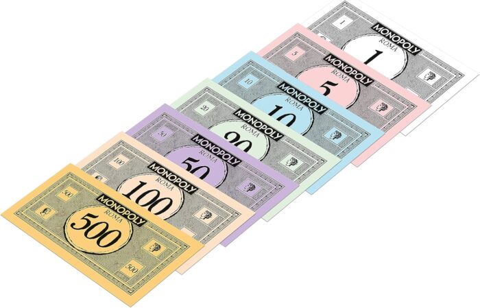 Monopoly Roma: jogue e descubra a capital italiana no tabuleiro 3 Dinheiro do Monopoly Roma