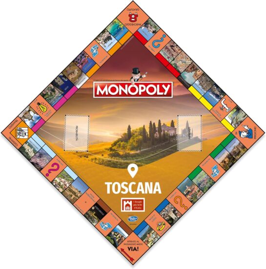 Monopoly Roma: jogue e descubra a capital italiana no tabuleiro 5 tabuleiro do jogo Monopoly Toscana