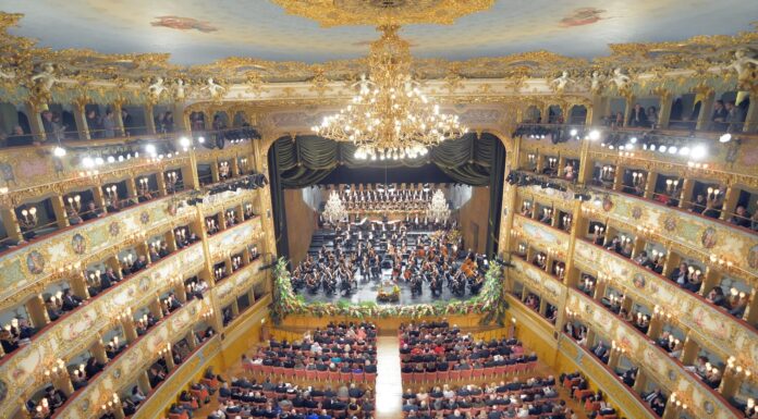 Concerto de Ano Novo em Veneza no Teatro La Fenice