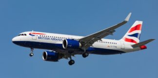 Voo Londres - Florença da British Airways