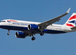 Voo Londres - Florença da British Airways
