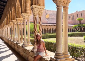 Claustro dos Beneditinos em Monreale Sicília