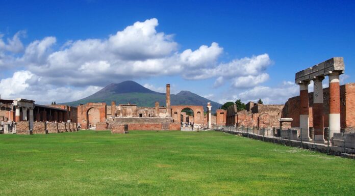 Sítio arqueológico de Pompeia, na Italia