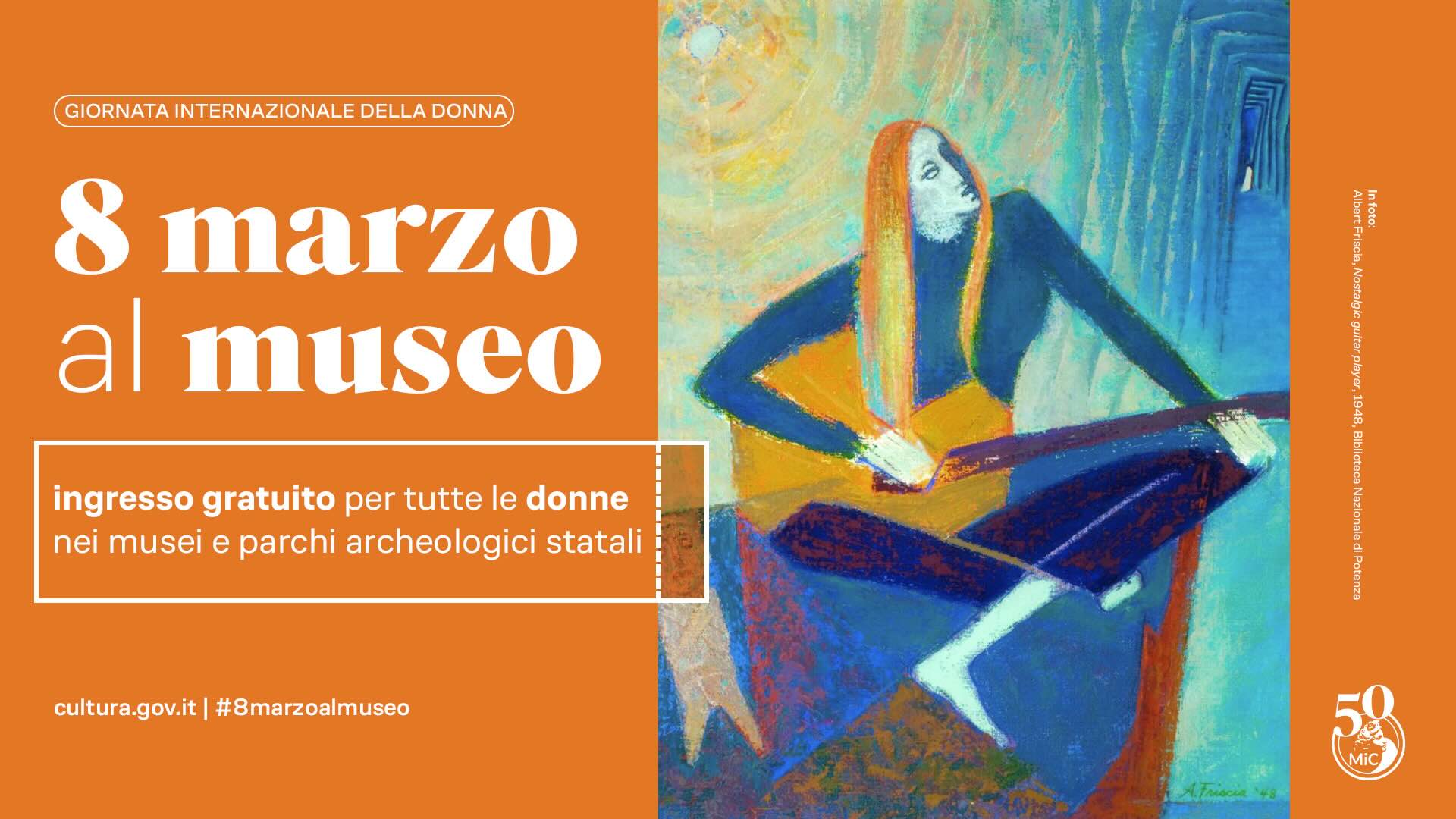 Dia Internacional da Mulher na Italia é dedicado à cultura 1 8marzo2025 CardDEF