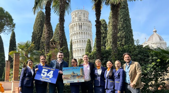 Ryanair e Aeroporto de Pisa: novo acordo e novas rotas para o verão 2023