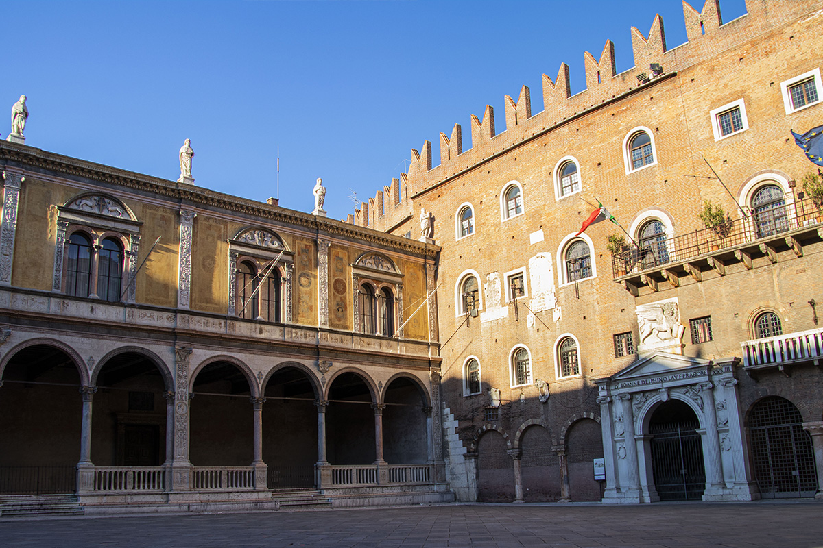 A Piazza dei Signori onde poderá ser retirado o Carnet Degustazioni comprado online ou comprá-lo na hora (se ainda estiver disponível)