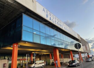 Como ir do Aeroporto de Palermo ao Centro - foto da fachada do Aeroporto de Palermo "Falcone Borsellino" PMO