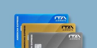 Novos cartões de crédito co-branded ITA Airways e American Express