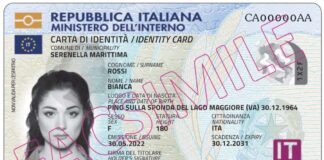 carteira de identidade eletrônica da Italia