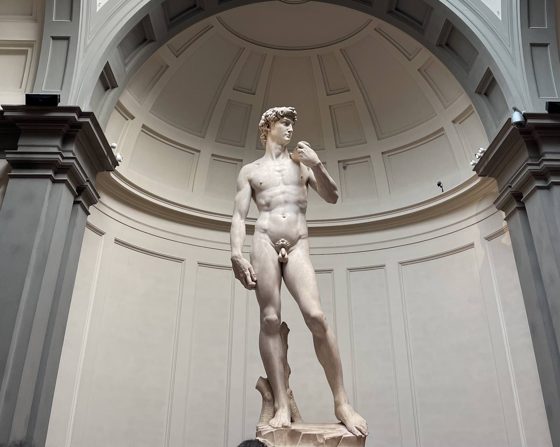 o David de Michelangelo na Galleria dell'Accademia: é recomendável garantir seu ingresso fura-fila na Itália