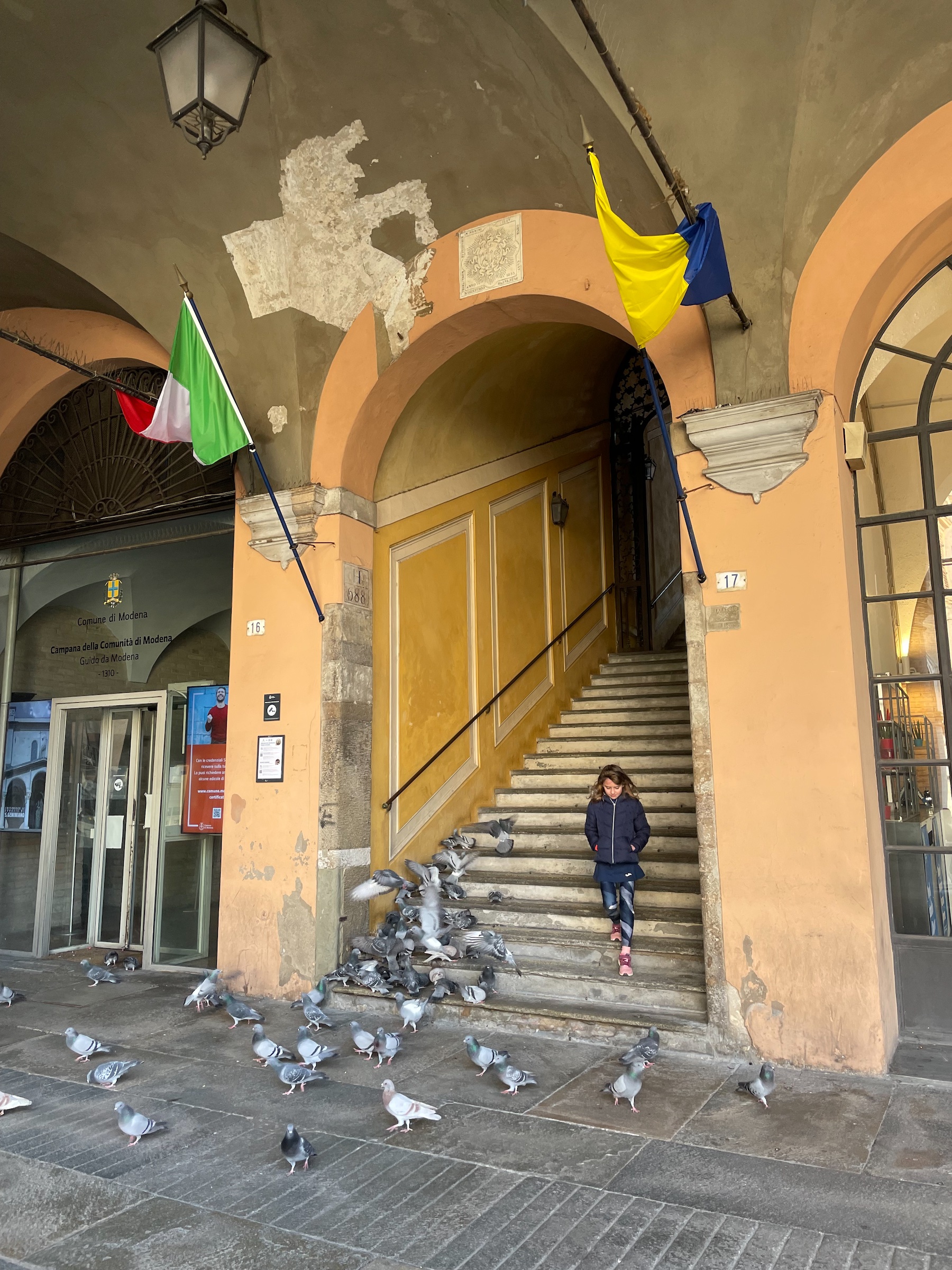 Minha filha Gaia em Modena em 2022