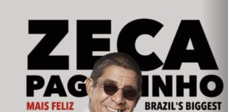 Cartaz oficial do show de Zeca Pagodinho em Milão