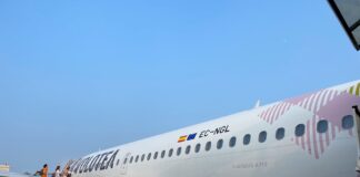 Airbus A319 da Volotea usado na rota Florença - Palermo - foto de 28 de junho de 2023. Em 2024 anunciado novo voo direto de Florença a Praga em 2024