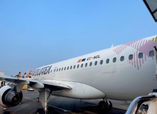 Airbus A319 da Volotea usado na rota Florença - Palermo - foto de 28 de junho de 2023. Em 2024 anunciado novo voo direto de Florença a Praga em 2024