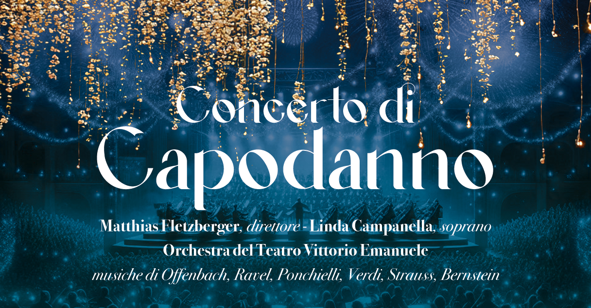 cartaz do concerto de ano novo em messina na Sicilia