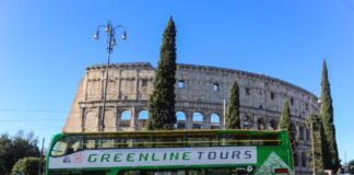 ônibus turístico Green Line Tours em Roma