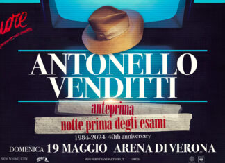 Antonello Venditti na Arena de Verona em 2024 celebra os 40 anos de Notte Prima degli Esami