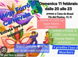 Carnaval para brasileiros em Florença