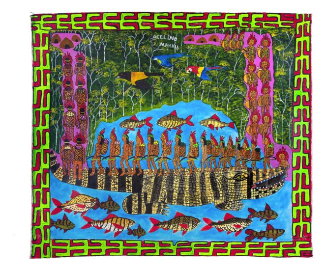 MAHKU - Movimento dos Artistas Huni Kuin (Fundado em 2013 na Terra Indígena Kaxinawá, Brasil - Localizado na Terra Indígena Kaxinawá)