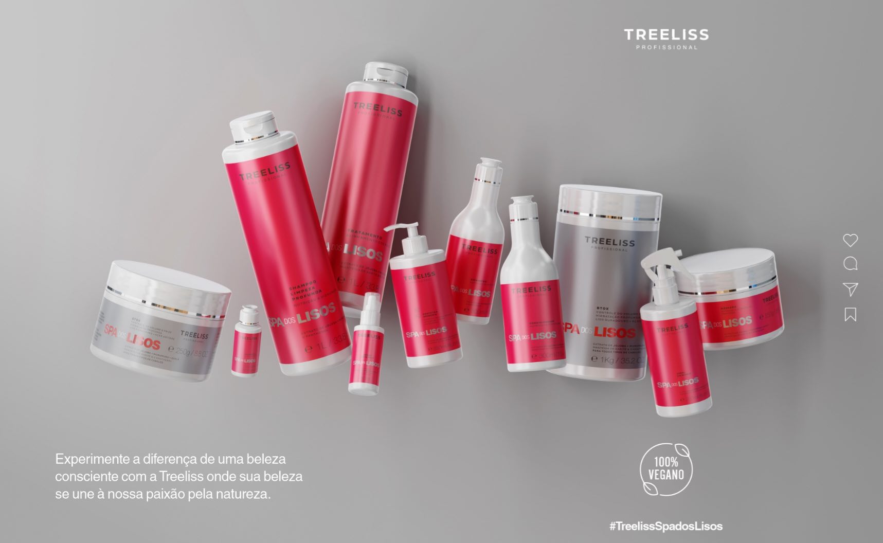 Spa dos Lisos, produtos brasileiros para cabelos da marca Treeliss Professional