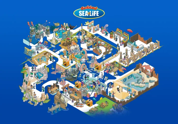 Parques de diversão na Itália: os maiores e melhores 12 Aquário na Italia - Gardaland Sealife