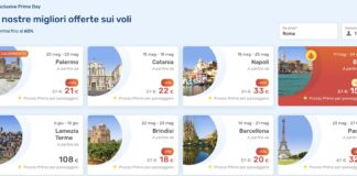 Descubra Hotéis e Voos em Promoção com o Prime Day eDreams - imagem com ofertas de voos saindo de Roma