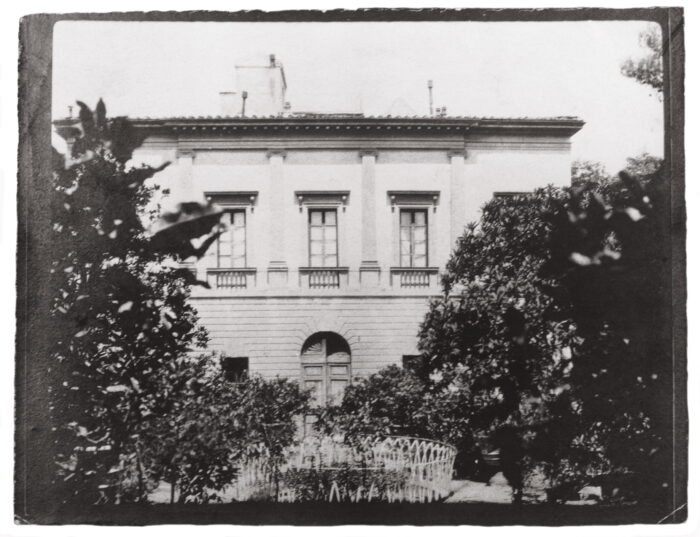 Museo del Novecento em Florença 10 Fachada histórica da Villa Romana em Florença, fotografada no início do século XX