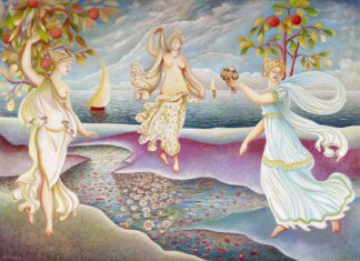 A obra Primavera é um dos destaques da mostra Miraggi de Pasquale Celona em Pistoia