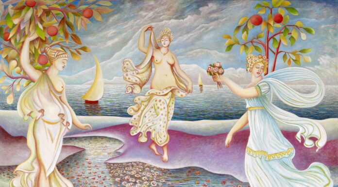 A obra Primavera é um dos destaques da mostra Miraggi de Pasquale Celona em Pistoia