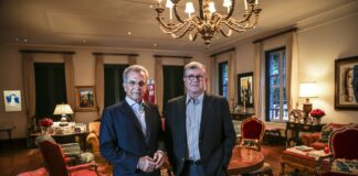 Reconhecimento de Italianos no Mundo: Prêmio Ciccillo Matarazzo - Na foto: Andrea Matarazzo e Rubens Ometto