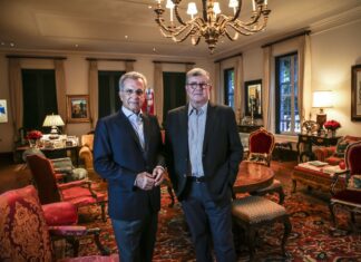 Reconhecimento de Italianos no Mundo: Prêmio Ciccillo Matarazzo - Na foto: Andrea Matarazzo e Rubens Ometto